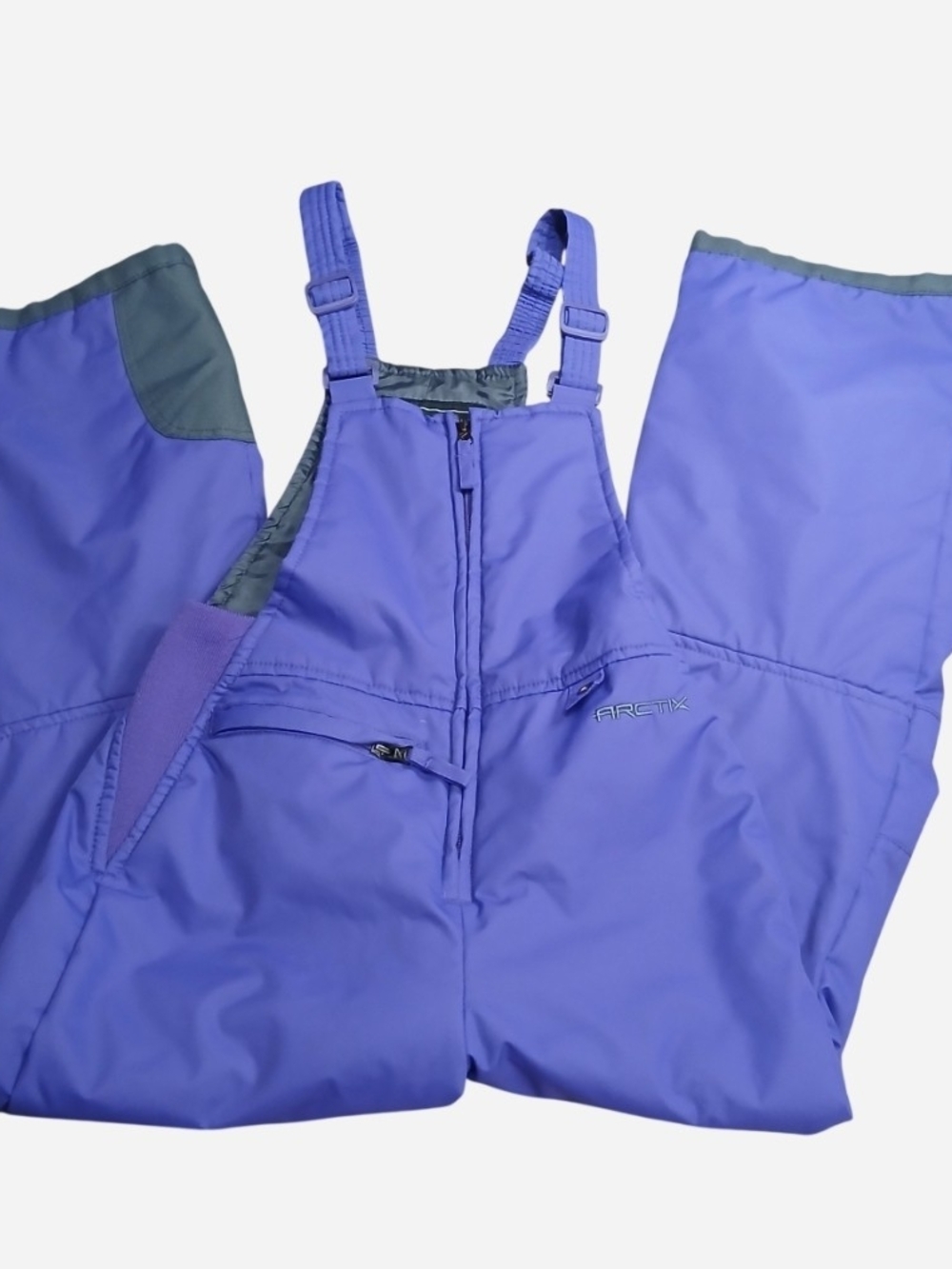 Arctix Youth Snow Bib Overalls Purple Kids Insulated Ski Pants Waterproof 3K